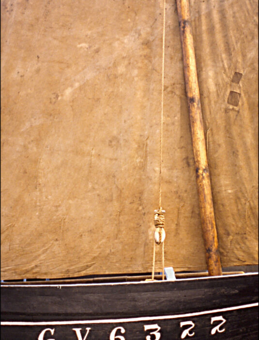 Voile beige -vieux gréement