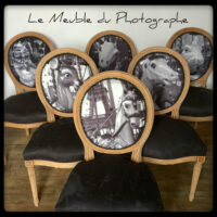 Chaise Médaillon animaux de manège