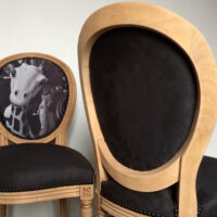 Chaise Médaillon animaux de manège – Image 4