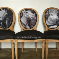 Chaise Médaillon animaux de manège – Image 3