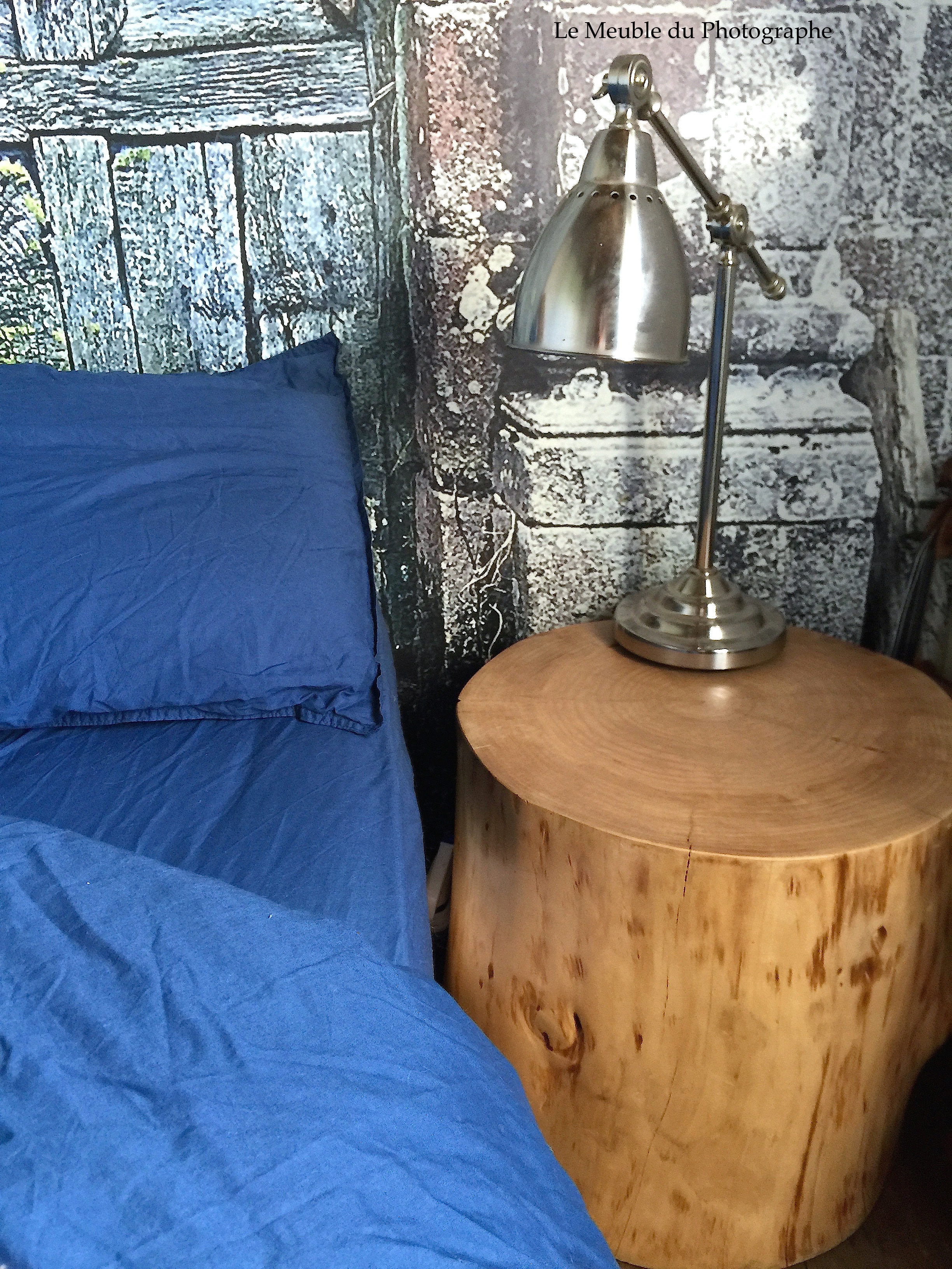 Rondin de bois Douglas table ou chevet