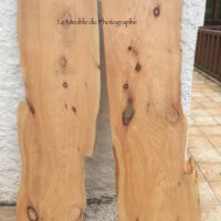 tete de lit planche bois brut forme arbre
