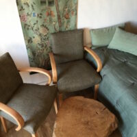 Table basse rondin de chêne 50cm - vendue 1 dispo – Image 4