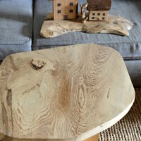 Objet déco artisanale: 2 maisons en bois de récup – Image 2