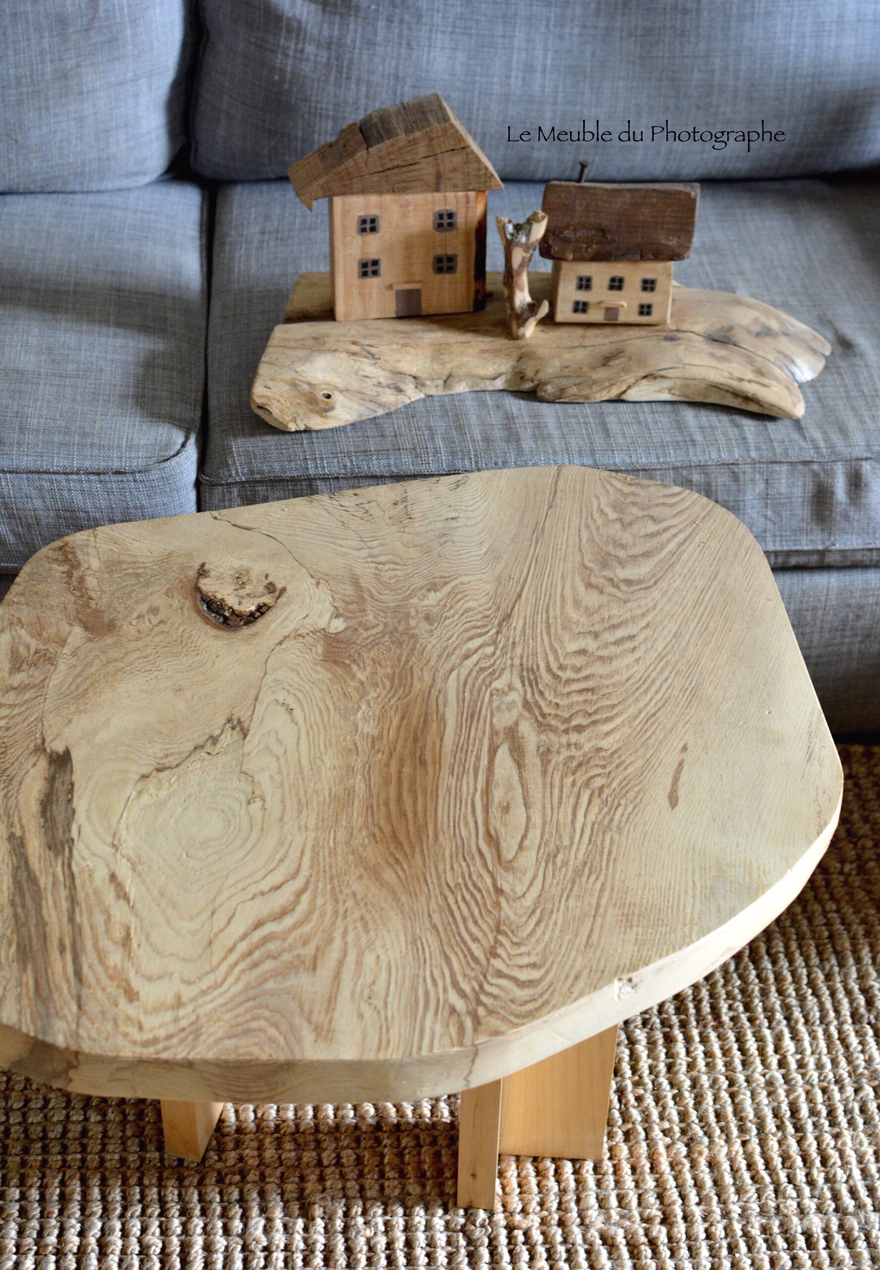 Objet déco artisanale: 2 maisons en bois de récup - Le Meuble Du