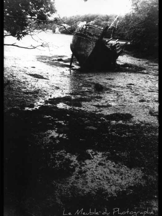Bretagne, cimetière de bateaux