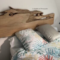 Tête de lit en planche de bois forme arbre -3 nouvelles dispo! – Image 10