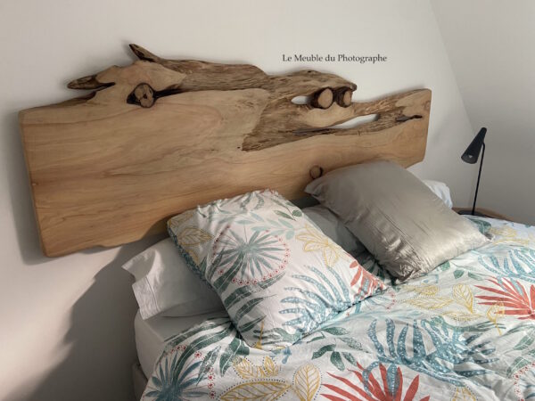 Tête de lit en planche de bois forme arbre -3 nouvelles dispo! – Image 10