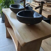 meuble vasque en bois massif douglas