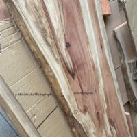 plateau en bois massif de sequoia pour mobilier artisanal
