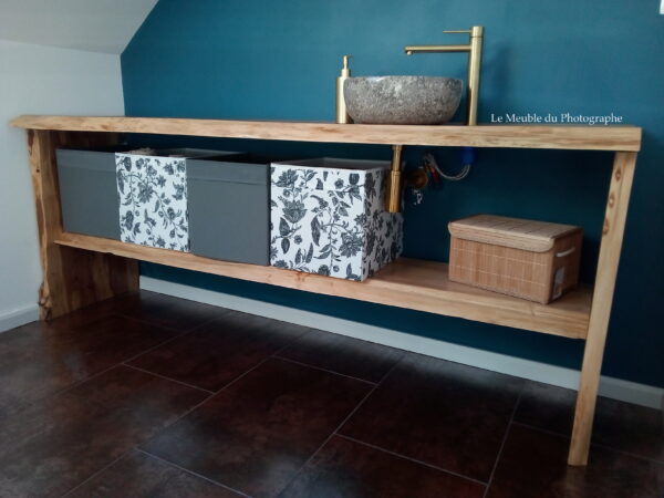 meuble vasque bois sur mesure