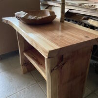 meuble vasque en bois massif sequoia