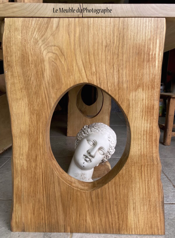 Grande table en châtaignier pieds bois – Image 4